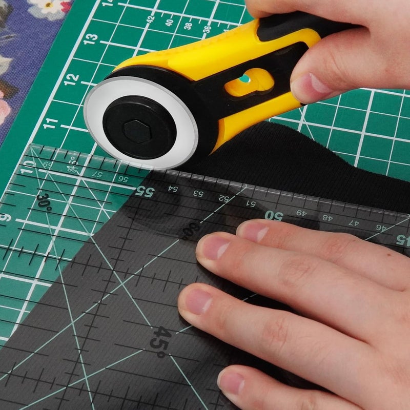 MANUFORE Quilting Ruler 15 x 60cm Sewing Acrylic Ruler Anti-Slip Metric Ruler DIY Quilting Tools with Clear Printed Lines for Precise Cutting - Image 5
